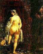 Jacob Jordaens konung kandaules av lydien visar sin gemal for gyges painting